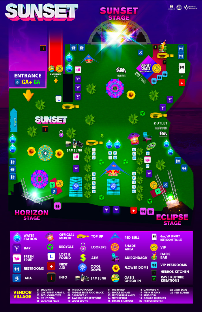 Peta Lokasi Festival Musik Matahari Terbenam 2022